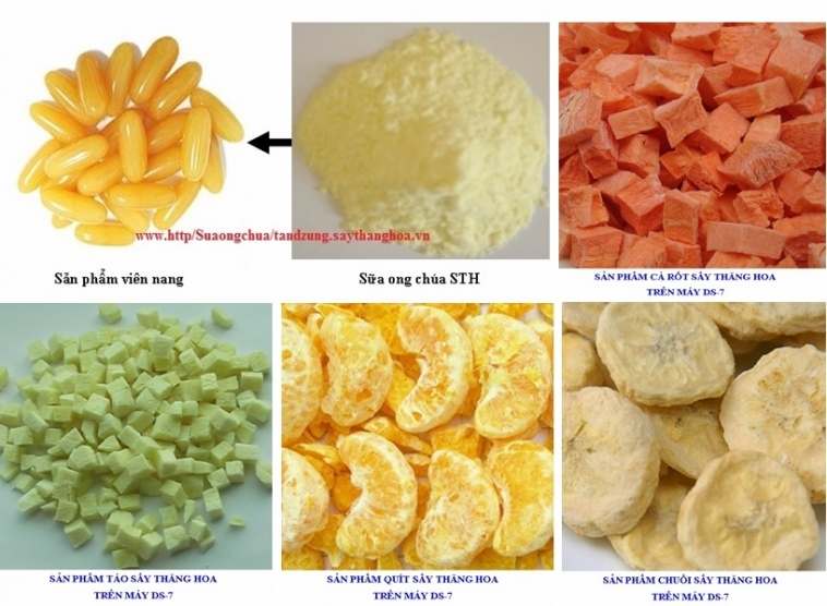 MỘT SỐ SẢN PHẨM SẤY THĂNG HOA